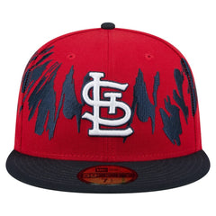 St. Louis Cardinals Retro Pattern 59FIFTY Fitted Hat Red/Navy | New Era
