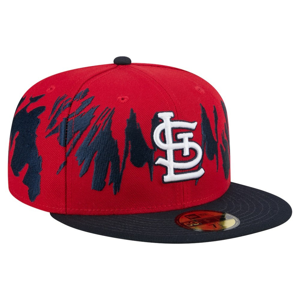 St. Louis Cardinals Retro Pattern 59FIFTY Fitted Hat Red/Navy | New Era