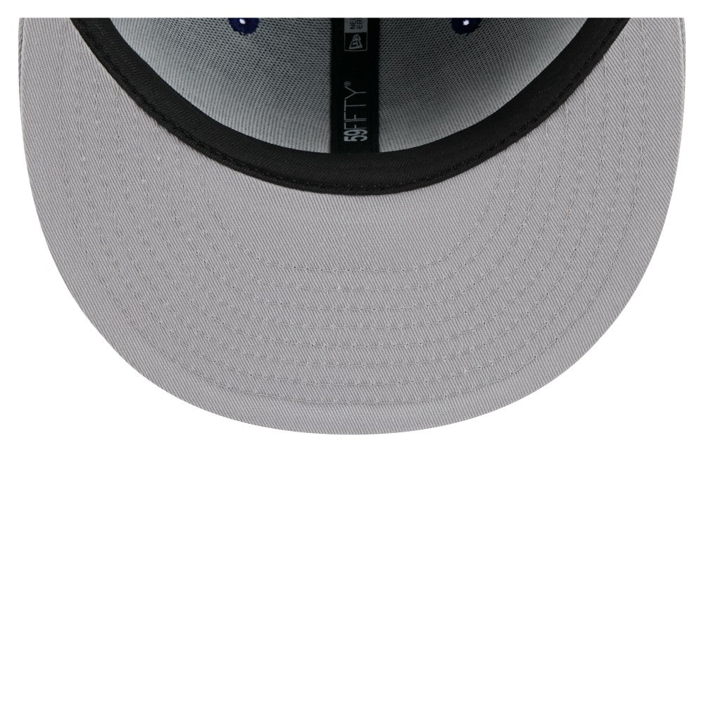 Los Angeles Dodgers Retro Pattern 59FIFTY Fitted Hat Navy/Gray | New Era