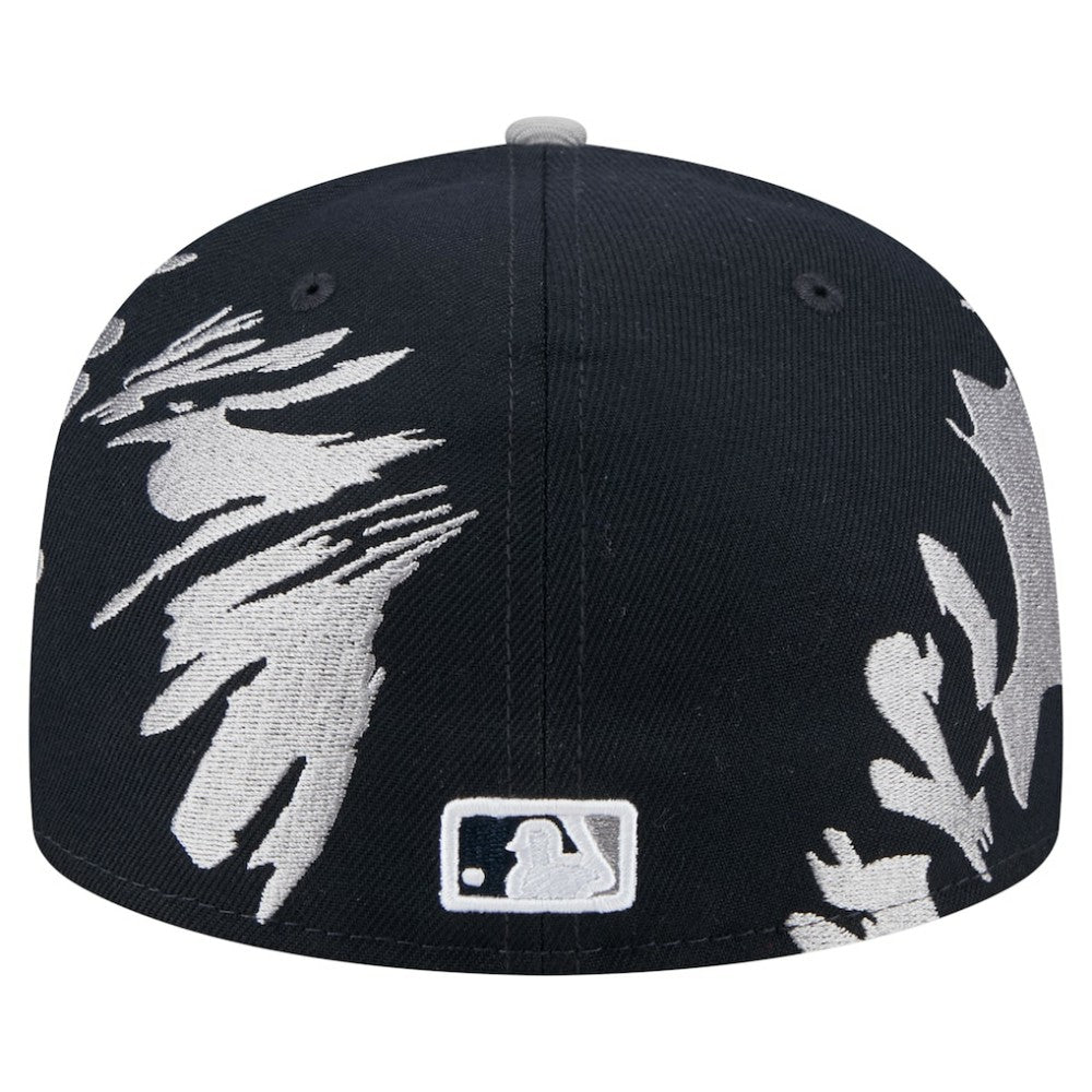 Detroit Tigers Retro Pattern 59FIFTY Fitted Hat Navy/Gray | New Era