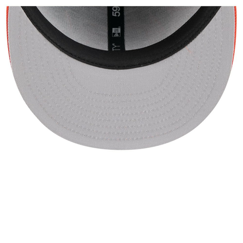 Baltimore Orioles Retro Pattern 59FIFTY Fitted Hat Black/Orange | New Era