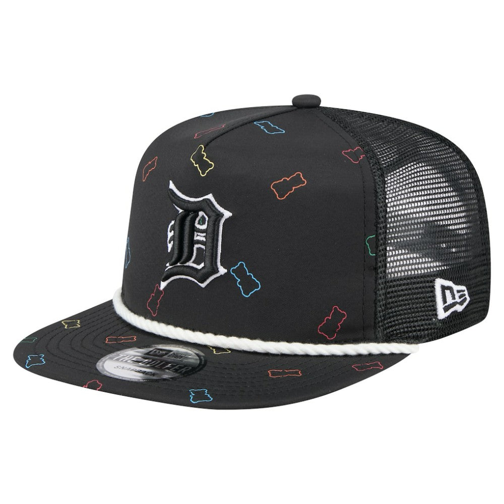 Detroit Tigers Gummy Golfer Trucker Snapback Hat Black | New Era