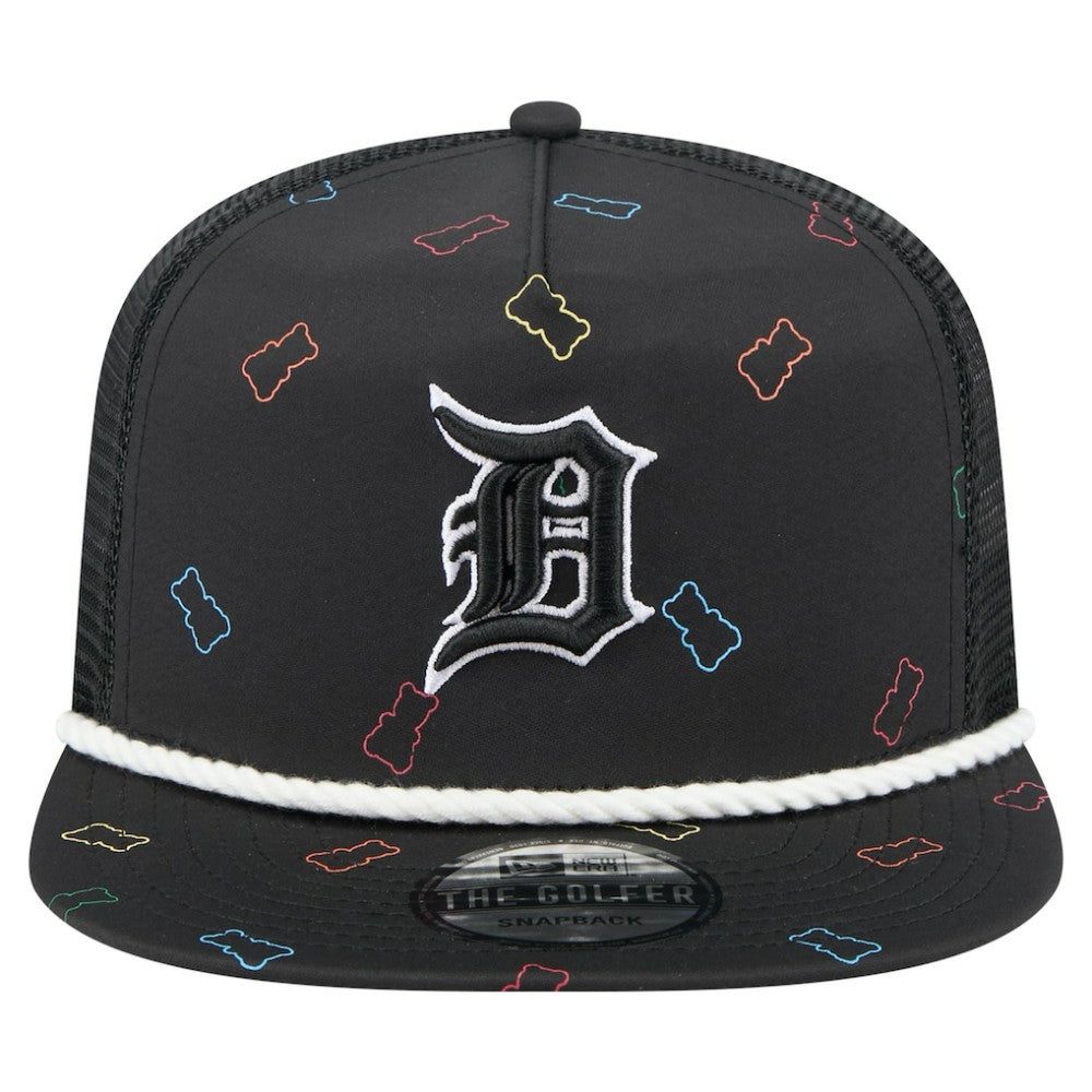 Detroit Tigers Gummy Golfer Trucker Snapback Hat Black | New Era