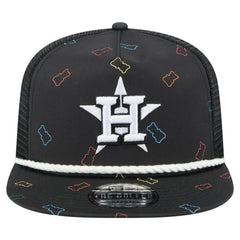 Houston Astros Gummy Golfer Trucker Adjustable Hat Black | New Era