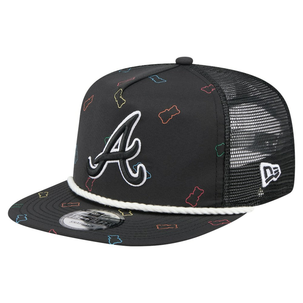 Atlanta Braves Gummy Golfer Trucker Adjustable Hat Black | New Era