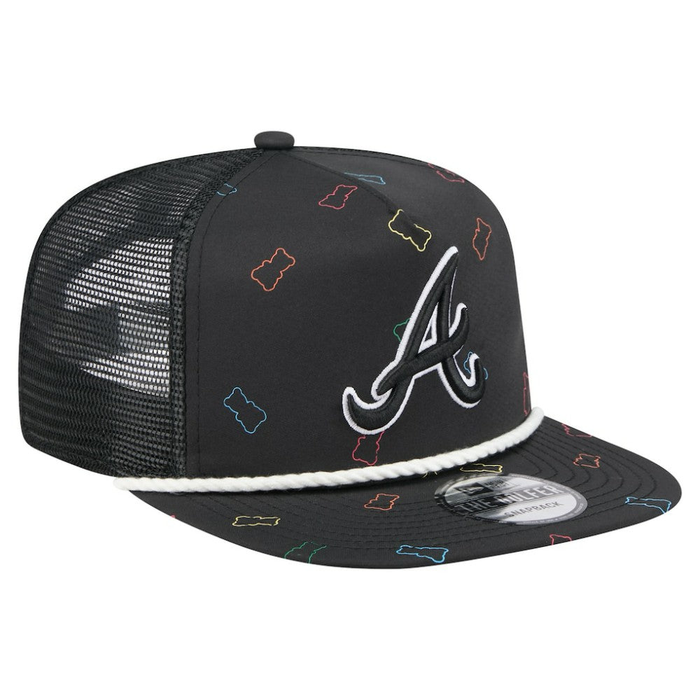 Atlanta Braves Gummy Golfer Trucker Adjustable Hat Black | New Era