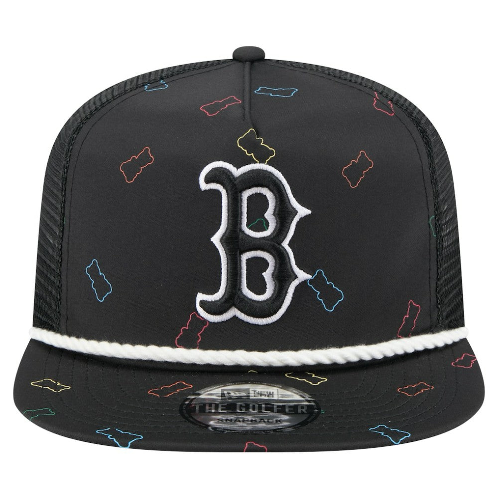Boston Red Sox Gummy Golfer Trucker Adjustable Hat Black | New Era