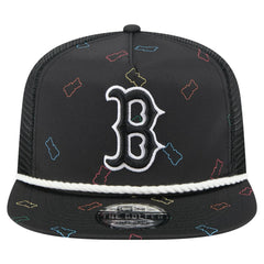 Boston Red Sox Gummy Golfer Trucker Adjustable Hat Black | New Era