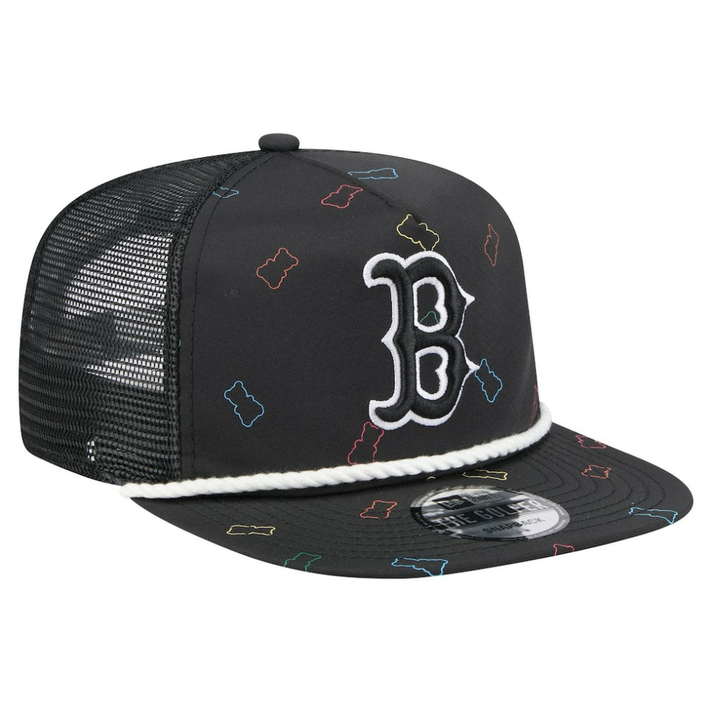Boston Red Sox Gummy Golfer Trucker Adjustable Hat Black | New Era