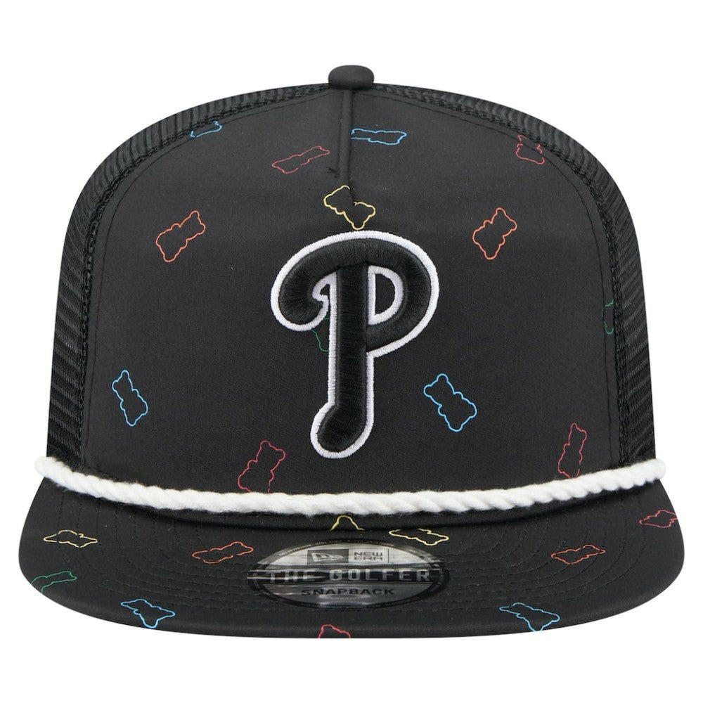 Philadelphia Phillies Gummy Golfer Trucker Adjustable Hat Black | New Era
