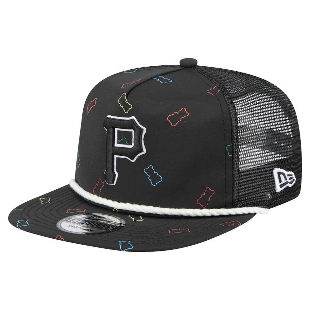 Pittsburgh Pirates Gummy Golfer Trucker Snapback Hat Black | New Era