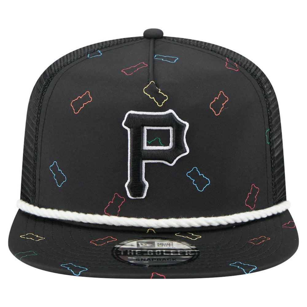 Pittsburgh Pirates Gummy Golfer Trucker Snapback Hat Black | New Era
