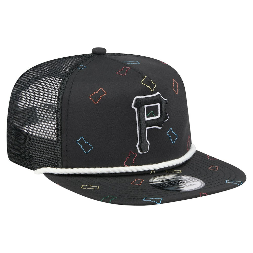 Pittsburgh Pirates Gummy Golfer Trucker Snapback Hat Black | New Era