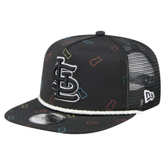 St. Louis Cardinals Gummy Golfer Trucker Snapback Hat Black | New Era