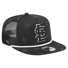 St. Louis Cardinals Gummy Golfer Trucker Snapback Hat Black | New Era