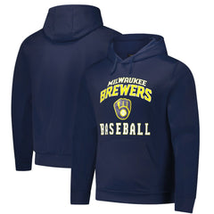 Milwaukee Brewers Dunbrooke Champion Pullover Hoodie Navy
