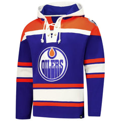 Edmonton Oilers '47 Superior Lacer Hoodie Royal