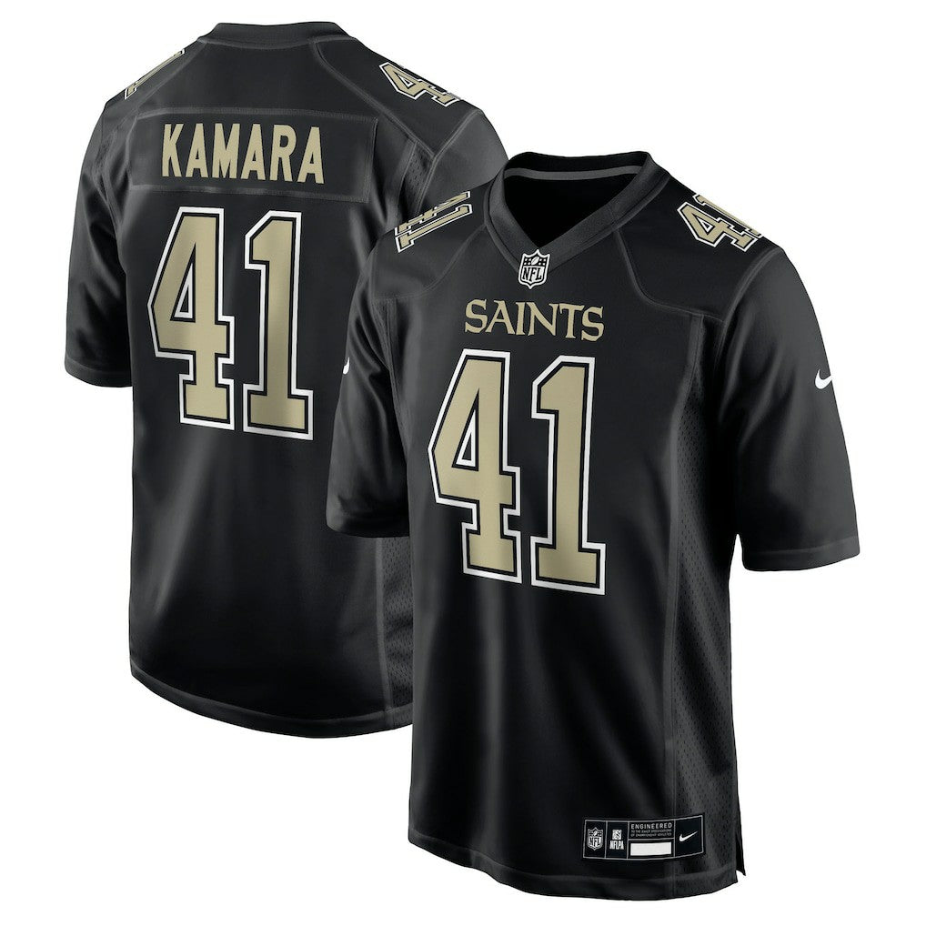 Alvin Kamara New Orleans Saints Fashion Game Jersey - Carbon Black