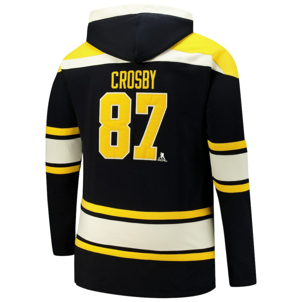 Sidney Crosby Pittsburgh Penguins '47 Big & Tall Lace-up Pullover Hoodie Black