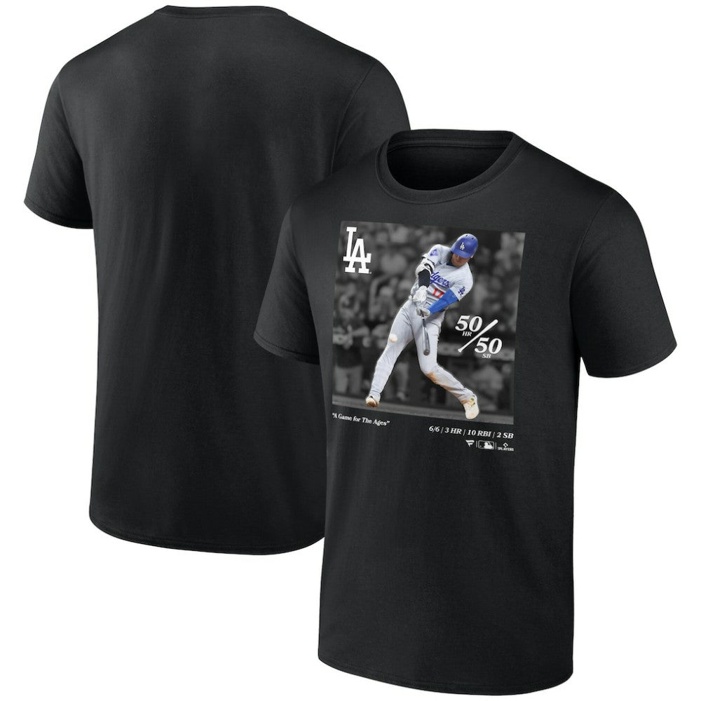 Shohei Ohtani Los Angeles Dodgers A Game for the Ages T-Shirt Black