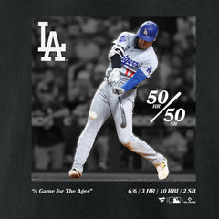 Shohei Ohtani Los Angeles Dodgers A Game for the Ages T-Shirt Black