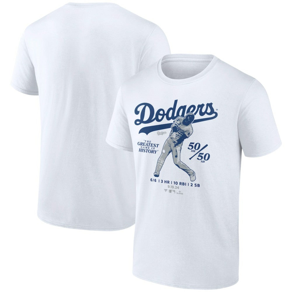 Shohei Ohtani Los Angeles Dodgers 6 for 6 T-Shirt White