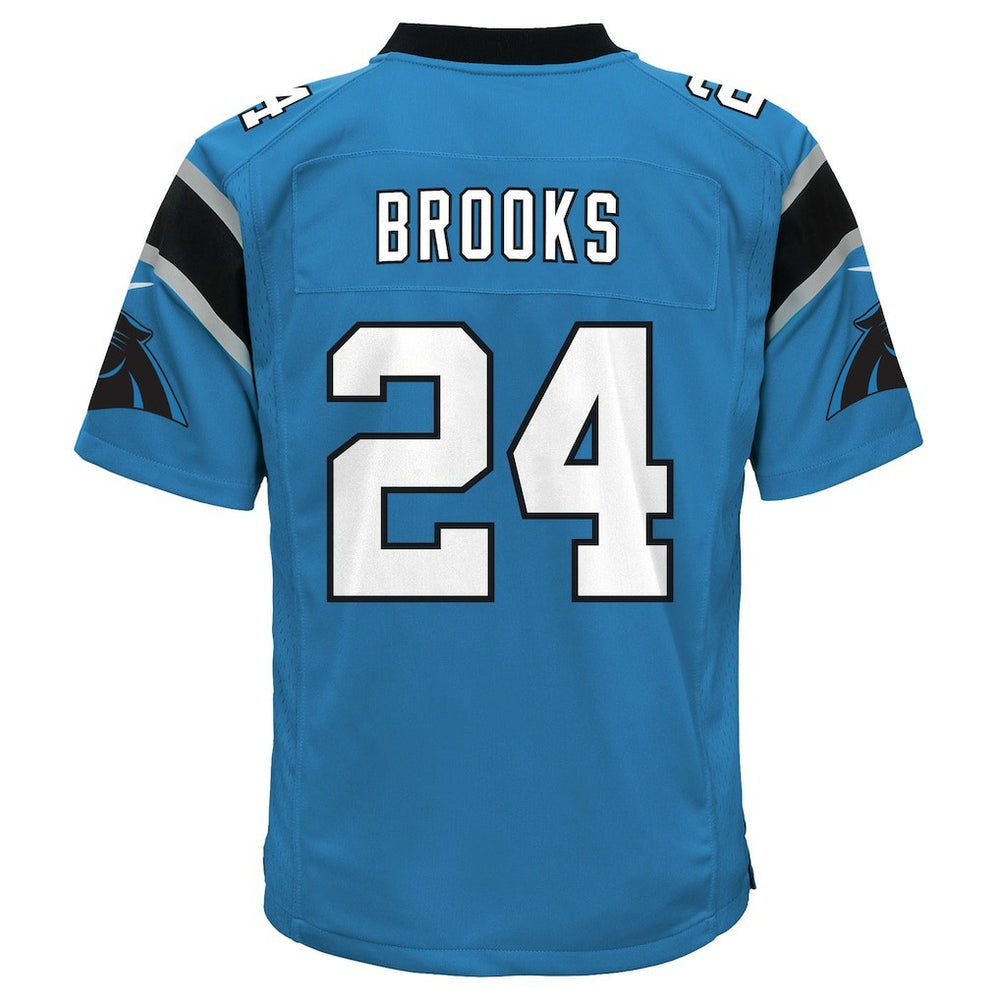 Jonathon Brooks Carolina Panthers Youth Game Jersey - Blue