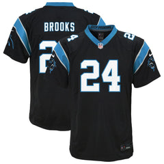 Jonathon Brooks Carolina Panthers Youth Game Jersey - Black