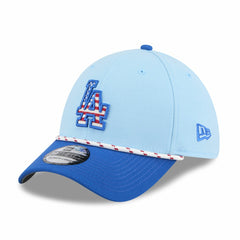 Los Angeles Dodgers 2025 Fourth of July 39THIRTY Flex Hat Light Blue/Royal | New Era