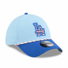 Los Angeles Dodgers 2025 Fourth of July 39THIRTY Flex Hat Light Blue/Royal | New Era