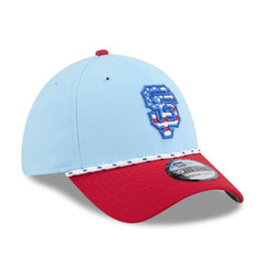 San Francisco Giants 2025 Fourth of July 39THIRTY Flex Hat Light Blue/Red | New Era