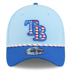 Tampa Bay Rays 2025 Fourth of July 39THIRTY Flex Hat Light Blue/Blue | New Era