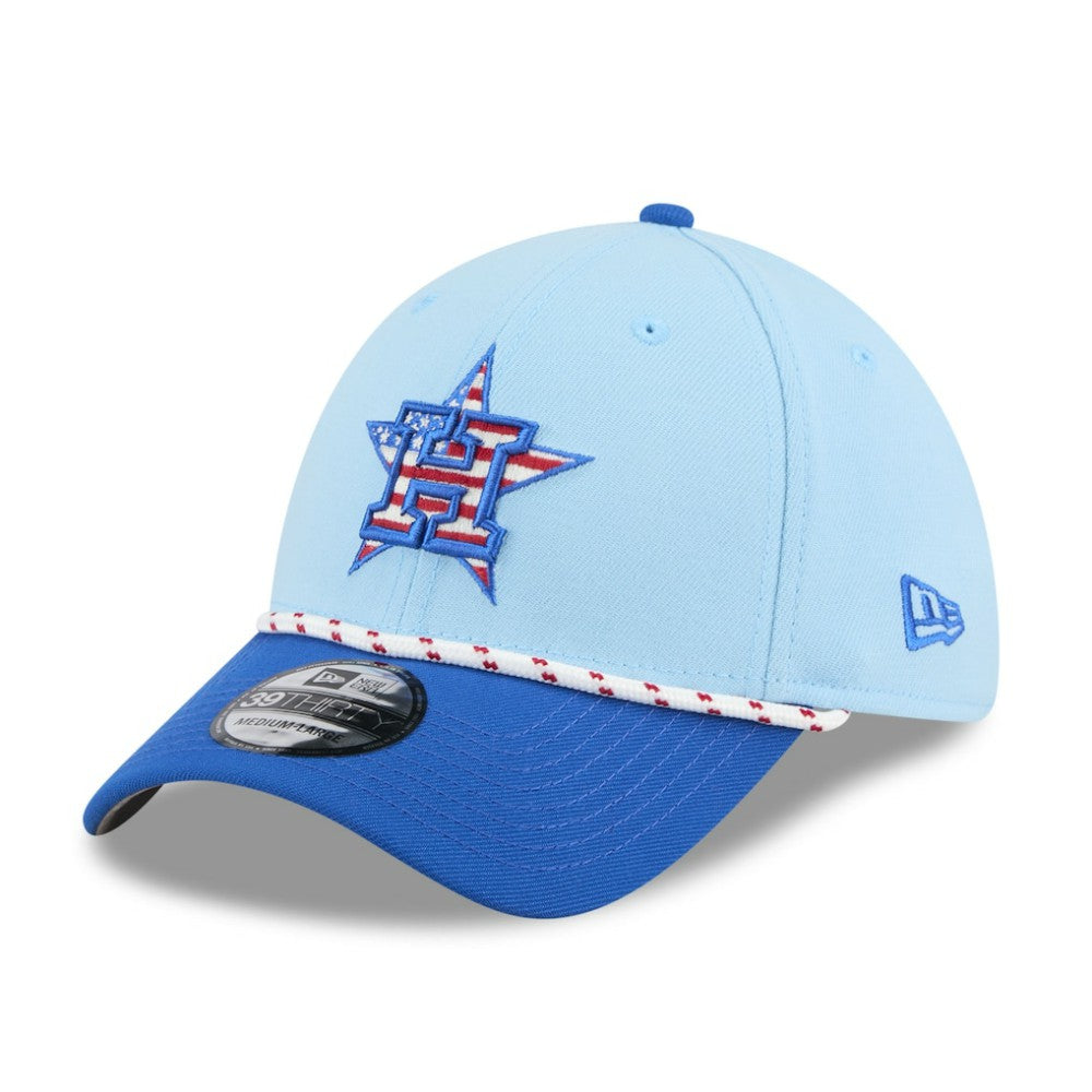 Houston Astros 2025 Fourth of July 39THIRTY Flex Hat Light Blue/Blue | New Era