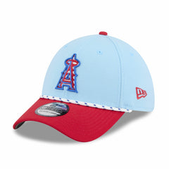 Los Angeles Angels 2025 Fourth of July 39THIRTY Flex Hat Light Blue/Red | New Era