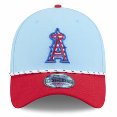 Los Angeles Angels 2025 Fourth of July 39THIRTY Flex Hat Light Blue/Red | New Era