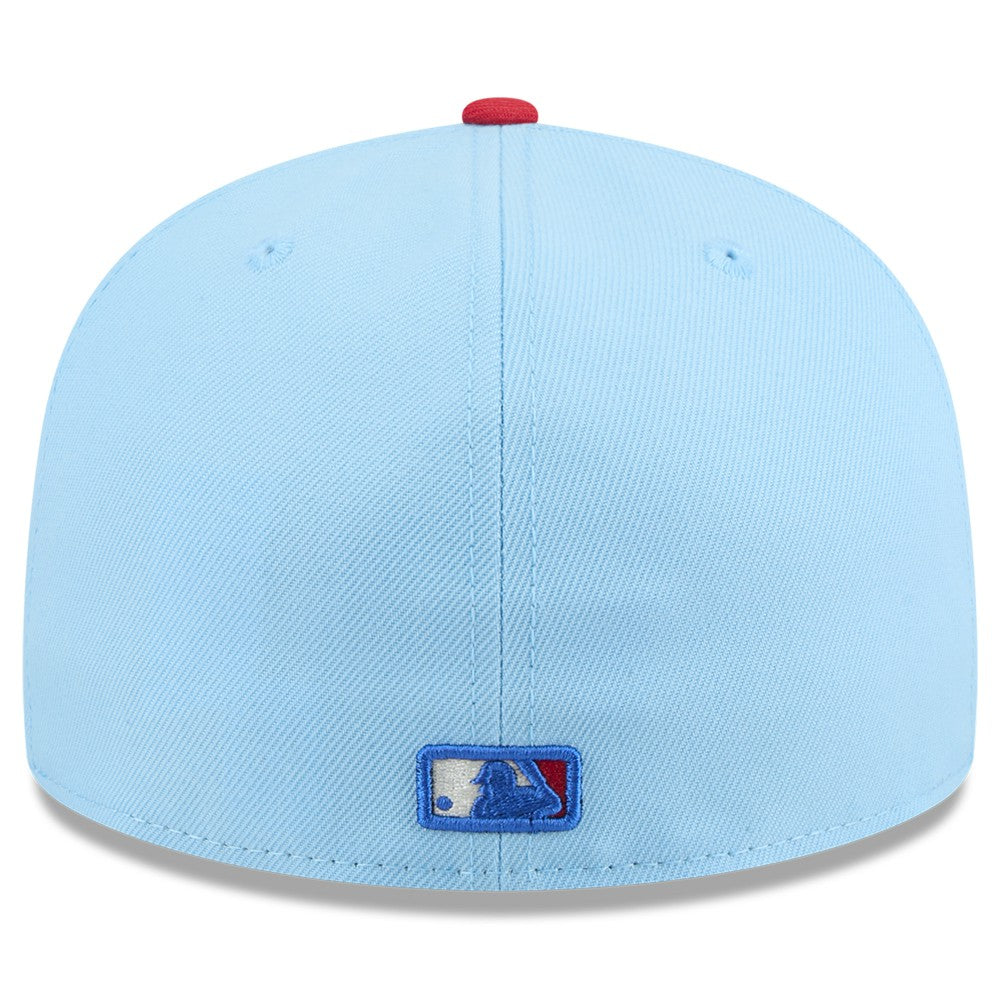 Miami Marlins 2025 Fourth of July 59FIFTY Fitted Hat Light Blue/Red | New Era