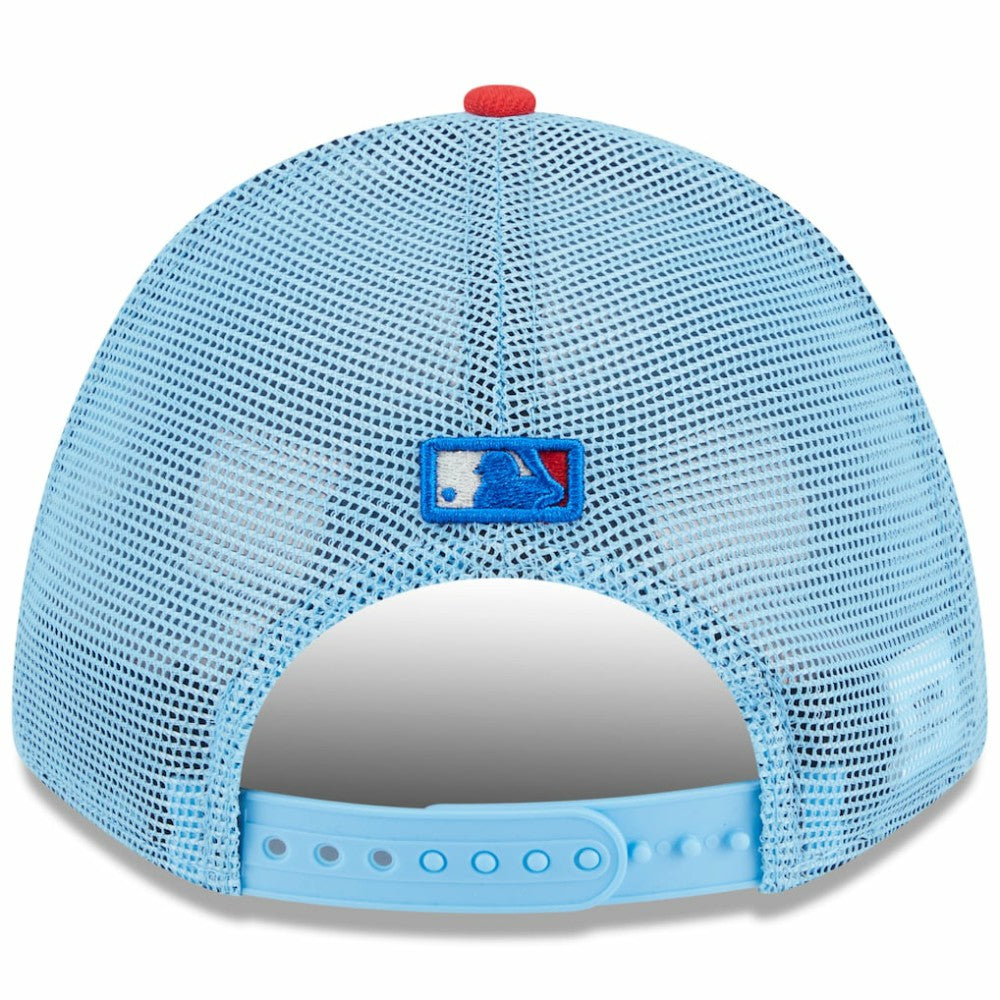 San Francisco Giants 2025 Fourth of July 9FORTY A-Frame M-Crown Adjustable Trucker Hat Light Blue/Red | New Era
