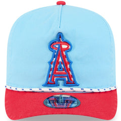 Los Angeles Angels 2025 Fourth of July Golfer Snapback Hat Light Blue/Red | New Era