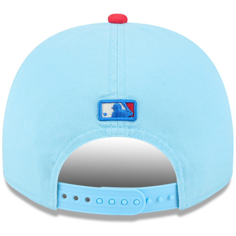 Los Angeles Angels 2025 Fourth of July Golfer Snapback Hat Light Blue/Red | New Era