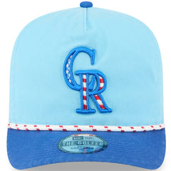 Colorado Rockies 2025 Fourth of July Golfer Snapback Hat Light Blue/Blue | New Era