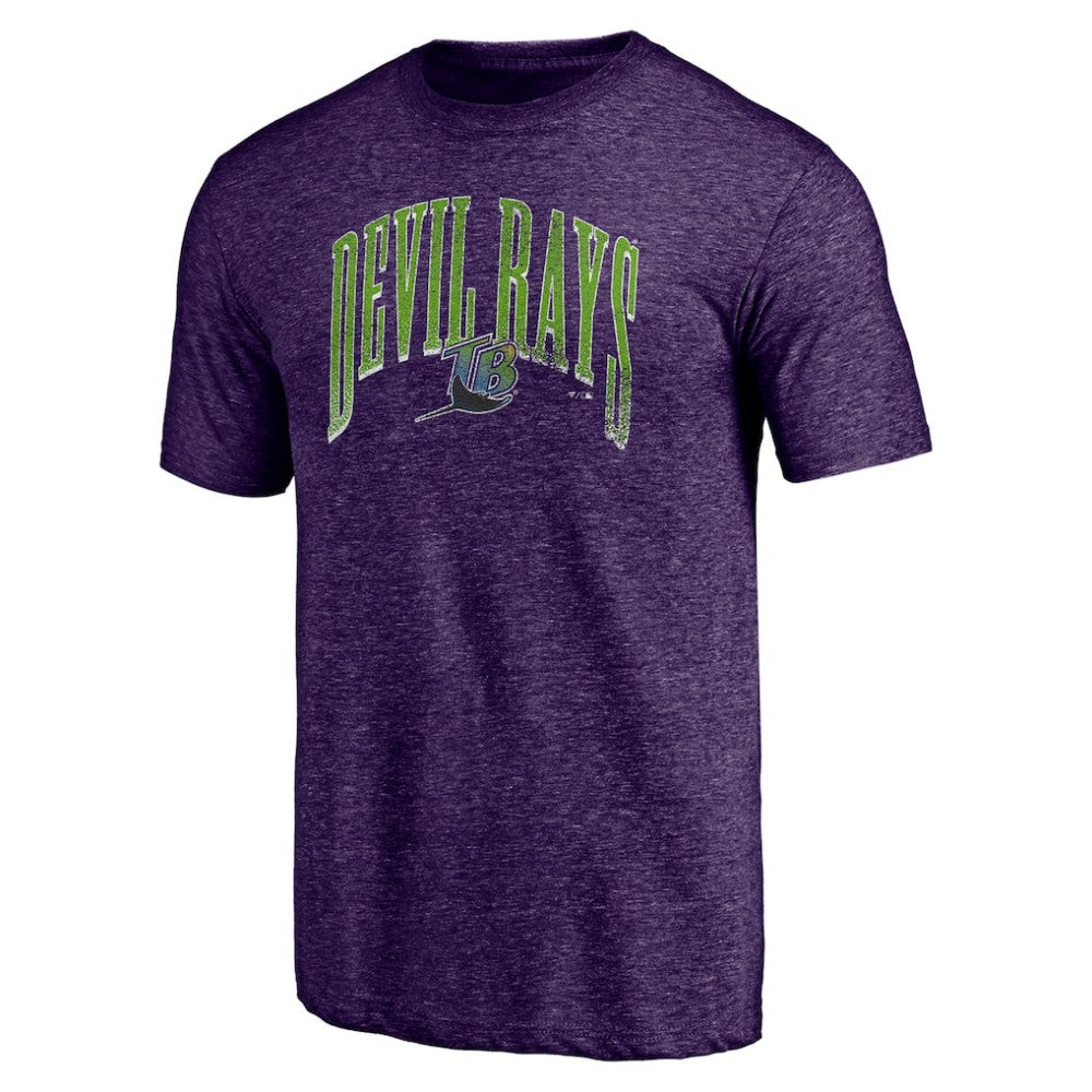Tampa Bay Rays Purple Cooperstown Collection Line Corps Tri-Blend T-Shirt