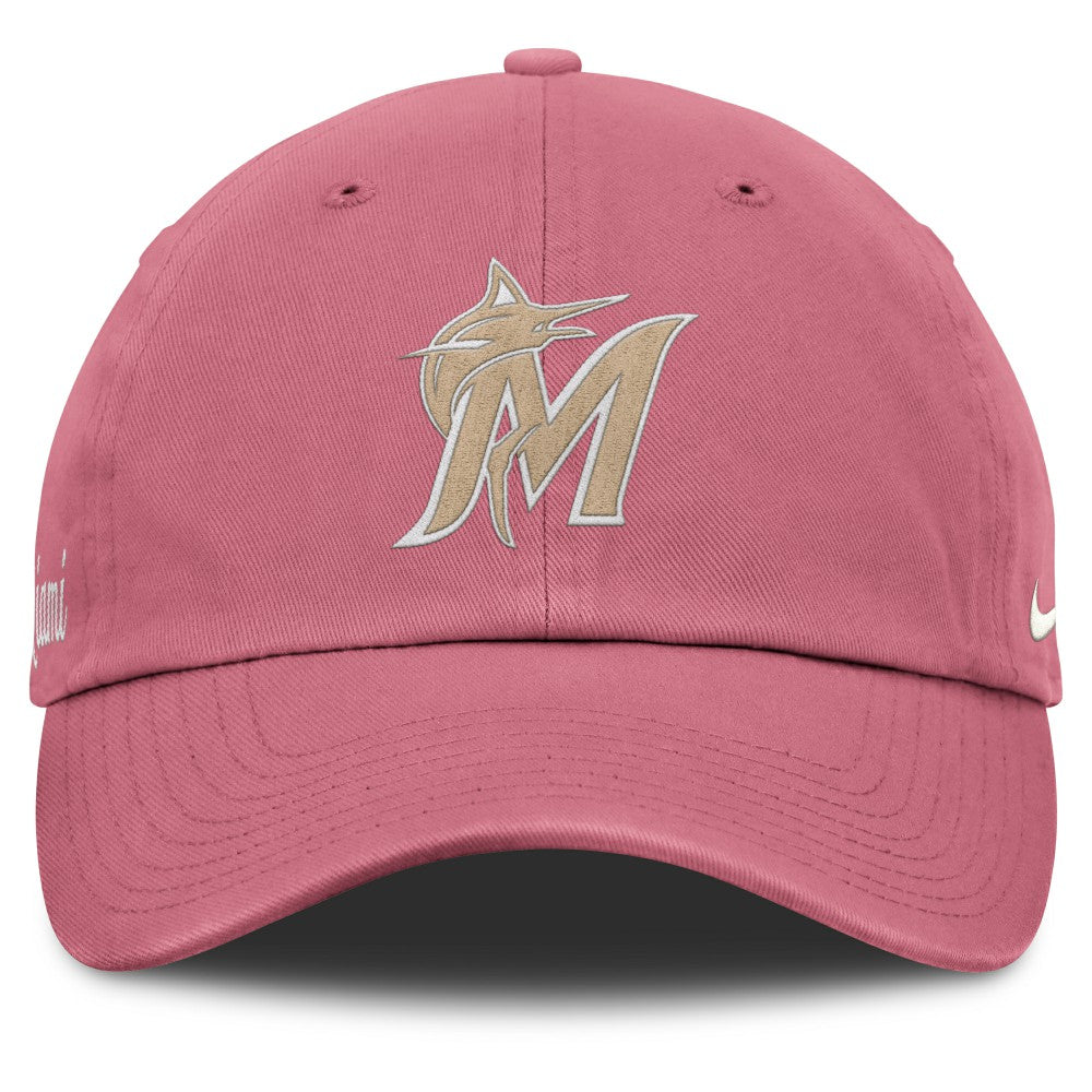 Miami Marlins Unisex Mother's Day Club Adjustable Hat Pink | Nike