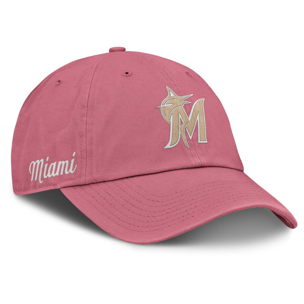 Miami Marlins Unisex Mother's Day Club Adjustable Hat Pink | Nike