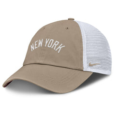 New York Yankees Unisex Mother's Day Club Trucker Adjustable Hat Khaki/White | Nike