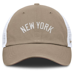 New York Yankees Unisex Mother's Day Club Trucker Adjustable Hat Khaki/White | Nike