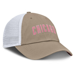 Chicago Cubs Unisex Mother's Day Club Trucker Adjustable Hat Khaki/White | Nike