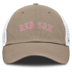 Boston Red Sox Unisex Mother's Day Club Trucker Adjustable Hat Khaki/White | Nike