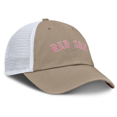 Boston Red Sox Unisex Mother's Day Club Trucker Adjustable Hat Khaki/White | Nike