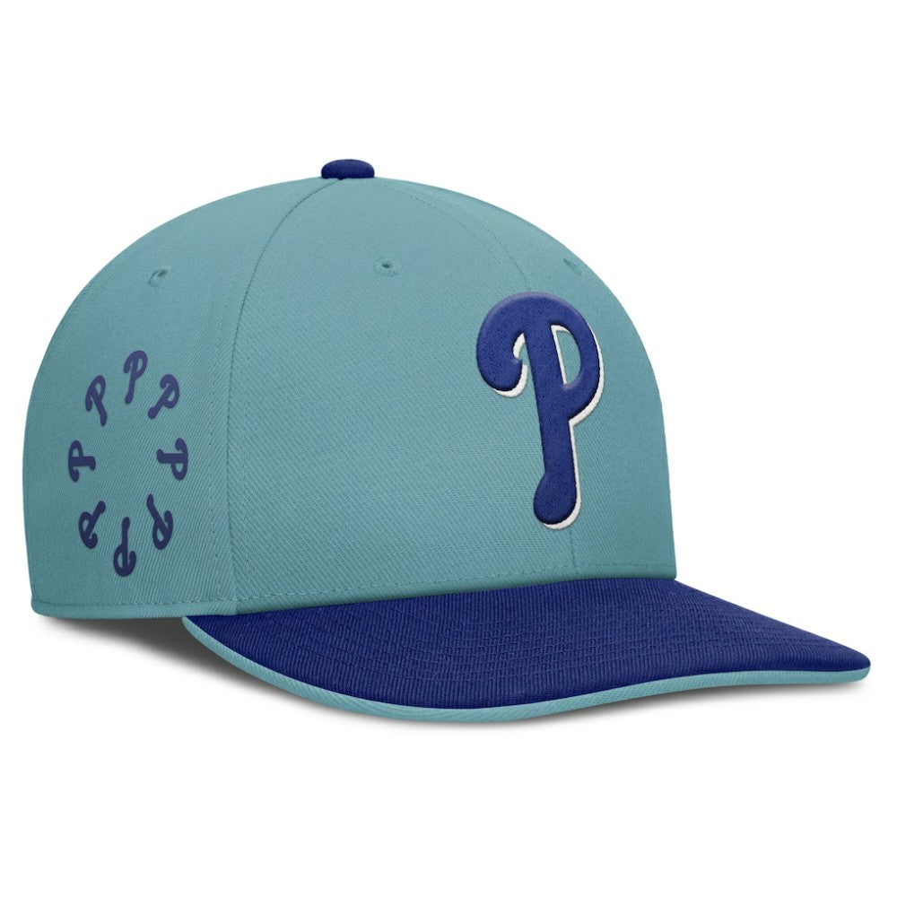 Philadelphia Phillies Father's Day Pro Performance Snapback Hat Turquoise | Nike