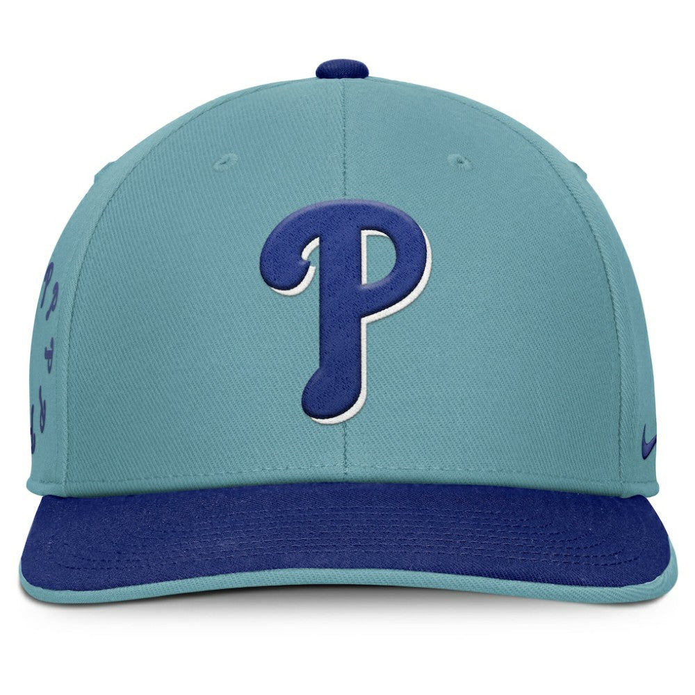 Philadelphia Phillies Father's Day Pro Performance Snapback Hat Turquoise | Nike